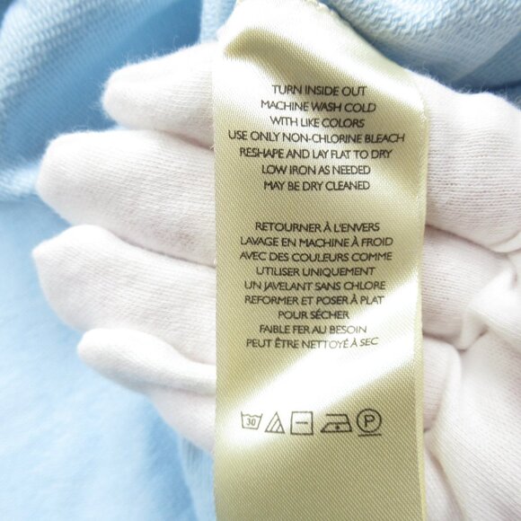 By Anthropologie Embroidered Cutwork Sweatshirt Sky Blue 3X - Picture 8 of 10